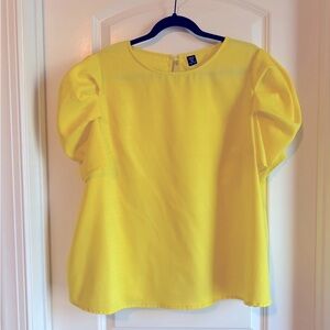 SHEIN Curve Bright Yellow Top